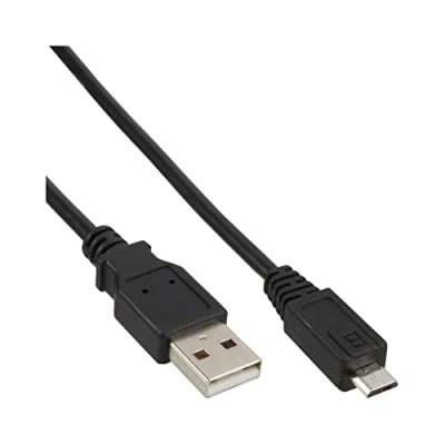 Afbeelding van InLine 31750 Micro USB 2.0 kabel, A stekker naar B stekker, zwart, 5 m