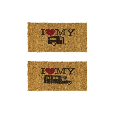 Afbeelding van Bo Camp Deurmat Kokos Camper 25X50cm