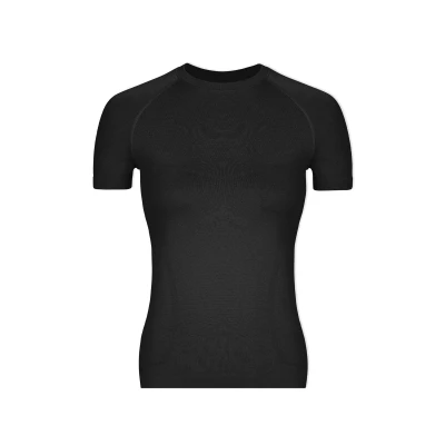 Afbeelding van Snocks Seamless Tshirt basic, Dames, Maat: Medium, Schwarz