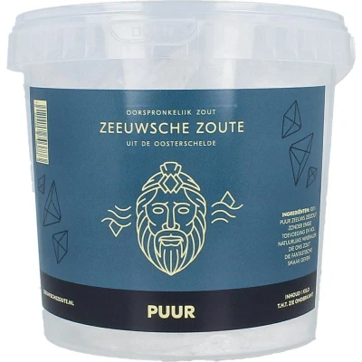 Afbeelding van Zeeuwsche Zoute Puur zout in emmer 1kg