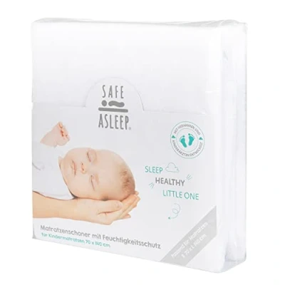 Afbeelding van roba safe asleep® hoeslaken met vochtbescherming wit 70x140 cm