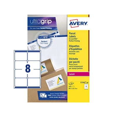 Afbeelding van AVERY Zweckform L7165 100 markeeretiketten, 320 stuks, 99,1 x 67,7 mm, wit (ondoorzichtig)