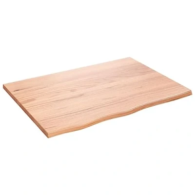 Afbeelding van Wandschap 80x60x2 cm behandeld massief eikenhout lichtbruin