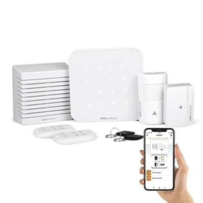 Afbeelding van SCS Sentinel SAL0059 draadloze alarmset verbonden wifi en GSM 4G