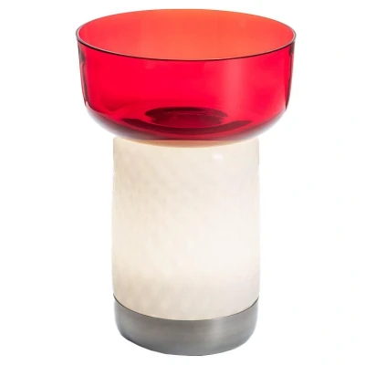Afbeelding van Artemide Bontà tafellamp met kom LED oplaadbaar rood