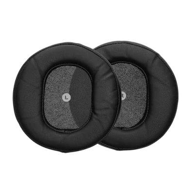 Afbeelding van kwmobile 2x oorkussens compatibel met Audeze Maxwell Wireless Earpads voor koptelefoon Kunstleer en schuim in zwart