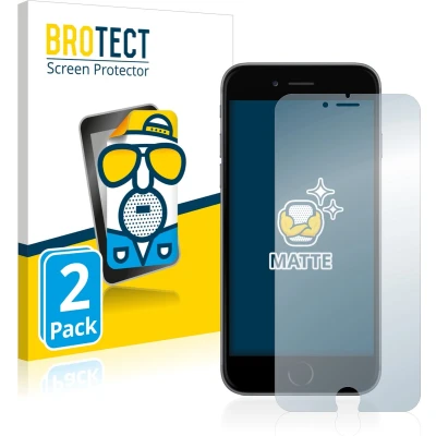 Afbeelding van BROTECT Antireflecterende schermbeschermer mat (2 Stuk, Apple iPhone 6 Plus), Smartphone beschermfolie, Grijs