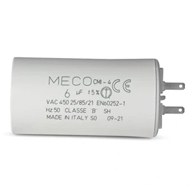 Afbeelding van Condensator 6 µF speciaal voor SOMFY rolluiken met kleine kabeltjes, 2,8 mm, 1 jaar garantie