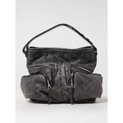 Afbeelding van Hobo Bag Multiple Zipper Pockets Wo Grey Shoulder Bags