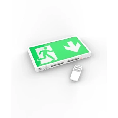 Afbeelding van LATRANS IP 20 LED nood en netvoeding continu licht noodverlichting nooduitgang vluchtweg noodlicht EXIT wandmontage