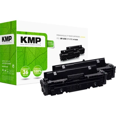 Afbeelding van KMP H T242XD Toner 2 pack vervangt HP 410X (CF410X) Zwart Compatibel set van