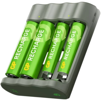 Afbeelding van GP Accupacklader NiMH AAA (potlood), AA (penlite)