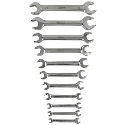 Afbeelding van KS Tools, Spanner, STAINLESS STEEL dubbele steeksleutelset, 15 vorkstand, 11 delen (30 mm)