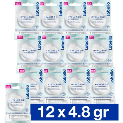 Afbeelding van Labello Lippenbalsem Hyaluron 12 stuks Voordeelverpakking