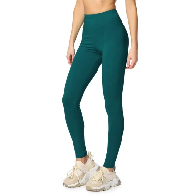Afbeelding van Merry Style MS MS10 198 LE Dames Leggings Sport Vrijetijdsbroek Lang Katoen Sporbroek Yogabroek Smaragdgroen L