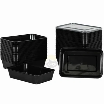 Afbeelding van KURTT Maaltijdbakjes, 1 voudig 20 stuks, magnetronbakjes 500 ml vershoudbakje plastic bakje magnetronbestendig, vaatwasmachinebestendig en herbruikbaar, luchtdichte dekselsluiting, BPA vrij
