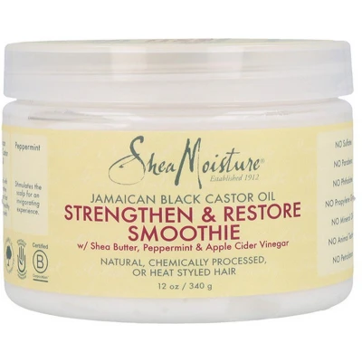 Afbeelding van Shea Moisture Jamaican Black Castor Oil Strenghten &amp; Restore Smoothie 340gr