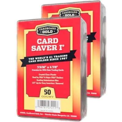 Afbeelding van Cardboard Gold card Saver 1 semi rigid holders pak 50 stuks