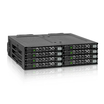 Afbeelding van Icy Dock MB998SP B opslagbehuizing 8x2,5 SATA behuizing voor 5,25 extern