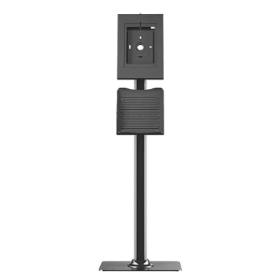 Afbeelding van conecto Bodemhouder voor tablet, met afsluitbare stalen behuizing Tab A 10.1 (2019)/Tab A7/S6 Lite 10.4/10.5&quot;/11 en iPad 5/6/7/8/9/ Air 9.7&quot;/10.5&quot;/10.9&quot;/iPad 9.7&quot;/10.5&quot;/11, zwart