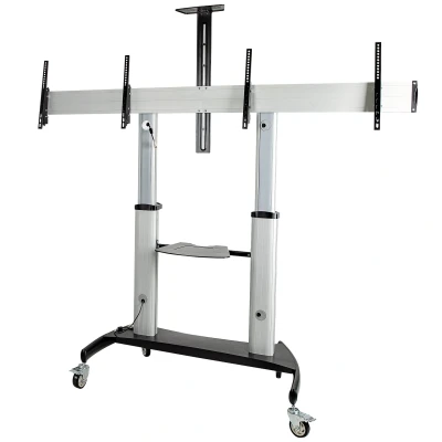 Afbeelding van StarTech.com STNDMTVDUO tv bevestiging 152,4 cm (60 ) Zwart, Zilver