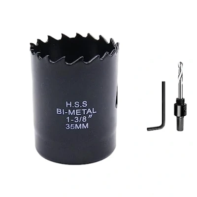Afbeelding van 35mm kroonzaag LAIWEI bi metalen ronde gatensnijder HSS cirkelzaagkop, snijdiepte tot 38mm, geschikt voor hout, kunststof, gipsplaat en buizen