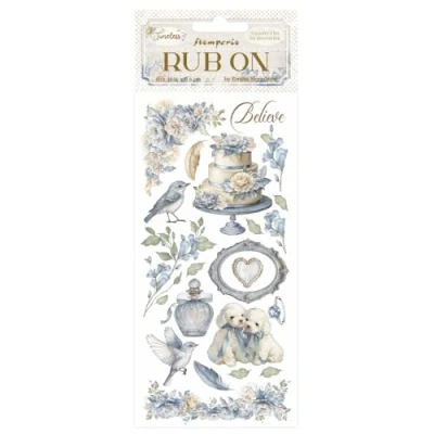 Afbeelding van Stamperia Timeless Rub On 4x8,5 Inch Cake (DFLRB164)