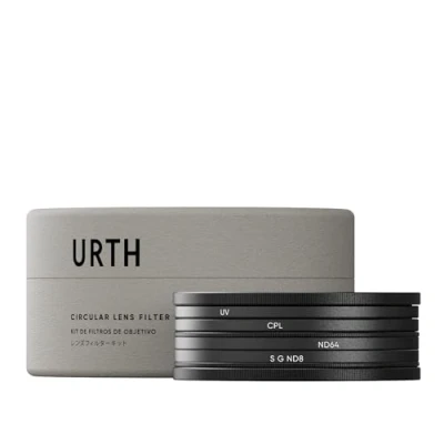 Afbeelding van Urth 82mm UV, Circulair Polarisatie (CPL), ND64, Zacht Kleurverloop ND8 Filter voor Lens Kit (Plus+)