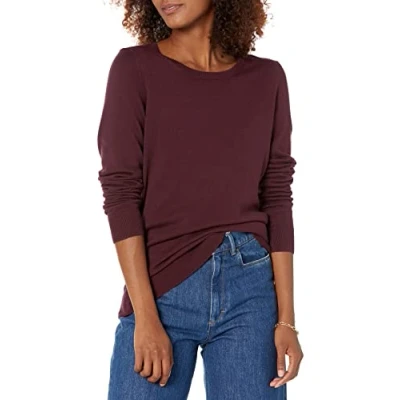 Afbeelding van Amazon Essentials vrouwen lichtgewicht ronde hals trui,Bourgondy,XXL