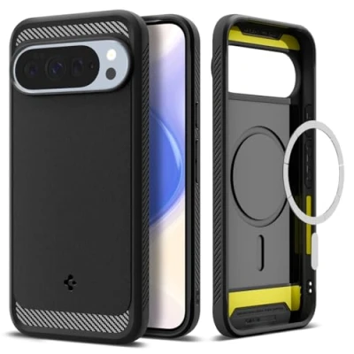 Afbeelding van Spigen Rugged Armor MagFit Case voor Google Pixel 10 Pro XL, Compatibel met MagSafe [2025 Nieuwe functie] Zwart