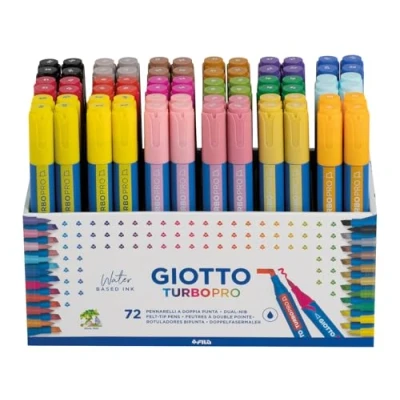 Afbeelding van Giotto F428100, 18 kleuren, Verschillende Ronde punt &amp; penseelpunt, Meerkleurig, Rond, Jongen/meisje