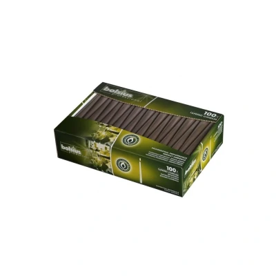 Afbeelding van 200 stuks Bolsius gotisch taupe dinerkaarsen 240/23 (7 uur)