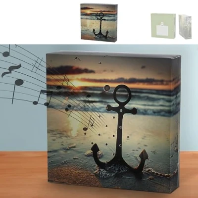 Afbeelding van Soundbox &#039;Anker&#039; bewegingssensor, 12 x 3,5 cm, karton, kunststof, golvend volume regelbaar (1 anker)