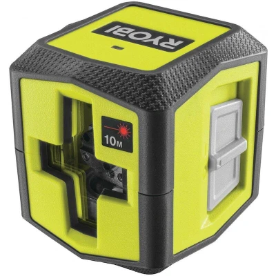 Afbeelding van RYOBI Laser met rood kruis bereik 10 m nauwkeurigheid +/ 0,5 mm levering een tang en 2 batterijen RBCLLR1