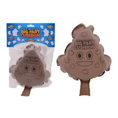 Afbeelding van Scheetkussen Funny drol Scheetzak Fopartikel 30 x 20 cm Rubber Kunststof bruin Schoencadeautjes sinterklaas
