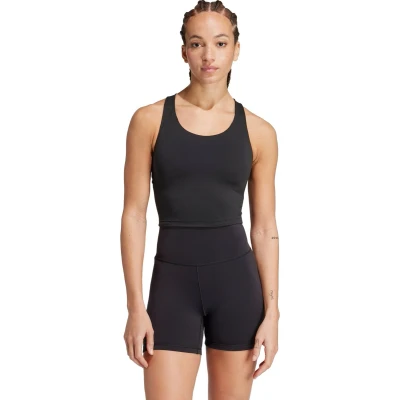 Afbeelding van adidas Performance ALL ME medium Support LONG LINE BRA TANK Sportbh met support, Dames, Maat: XSxA B, Black