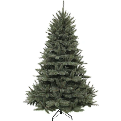 Afbeelding van Forest Frosted Pine kunstkerstboom newgrowth blue h155 d119 cm Triumph Tree