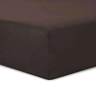 Afbeelding van VISION Hoeslaken Chocolat 160 x 200 cm 100% Katoen
