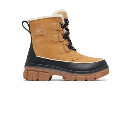 Afbeelding van Sorel Vrouwen Torino 5 waterdichte mode laars, curry/zwart, 7.5 UK, Curry Zwart, 40.5 EU