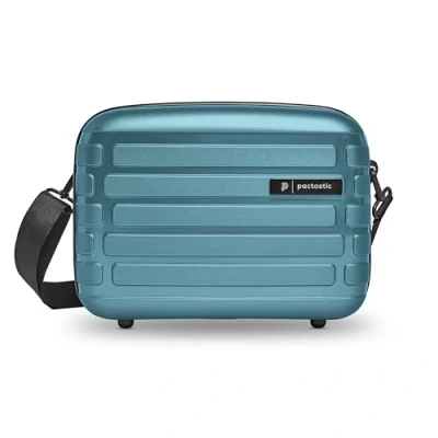 Afbeelding van Pactastic Cosmetische tas Collection 04 Beauty Case Ice Blue Metallic Petrol