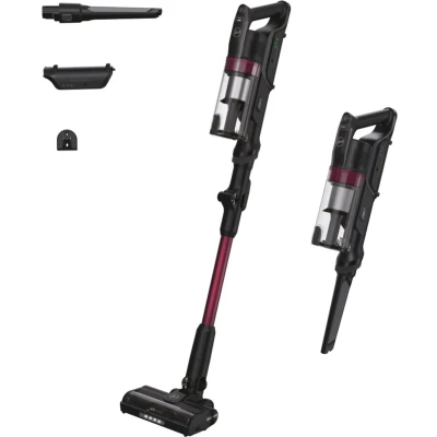 Afbeelding van Hoover Steelstofzuiger HF1P10HX 011 Krachtige Draadloze Stofzuiger Buigbare Steel Zakloos HEPA filter LED verlichting Gebruikstijd tot 45 minuten Inclusief opzetstukken ANTI TWIST 150 AW1 Zwart 10 jaar garantie op onderdelen