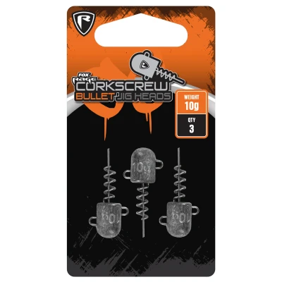 Afbeelding van Fox Rage Corkscrew Bullet Jig Heads 5g x 3pc Loodkop