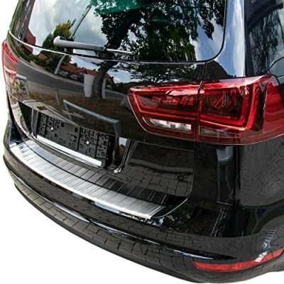 Afbeelding van Bumperbescherming roestvrij staal mat compatibel met VW Sharan II, SEAT Alhambra II vanaf 2010, premium kwaliteit van RECAMBO