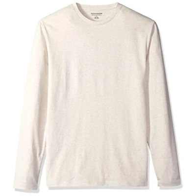 Afbeelding van Amazon Essentials Heren T shirt met lange mouwen en slanke pasvorm, Havermout, S