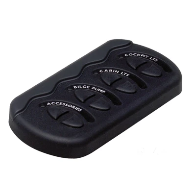 Afbeelding van BEP Marine Contour G2 schakelpaneel spatwaterdicht 4 schakelaars 12/24 Volt