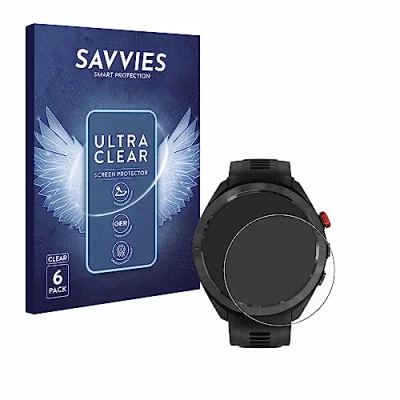 Afbeelding van Savvies (6 Stuks) Schermbeschermer voor Garmin Approach S70 (47 mm) Screen Protector Ultra Transparant