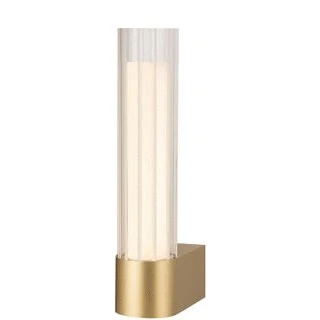 Afbeelding van Slv lygant single wandopbouwarmatuur 3000k 8w messing 1007612