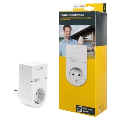 Afbeelding van Schellenberg 20033 Smart Home draadloos stopcontact, tussenstopcontact, voor binnen, wit