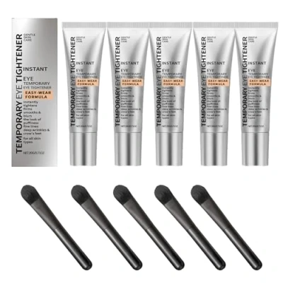 Afbeelding van QGuoJie Instant Eye Tightener Cream met kwast, 20 ml gezichtsverstevigings en gladmakende primer, vermindert fijne lijntjes, rimpels kringen onder de ogen, langdurige matte finish (5)