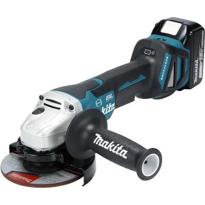 Afbeelding van MAKITA DGA518RTJU 18V LXT haakse accu slijper 125mm in MAKPAC (2x 5,0Ah + lader)